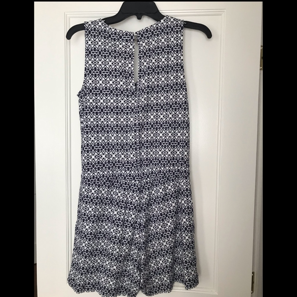 Navy Patterned Romper - Picture 2 of 3